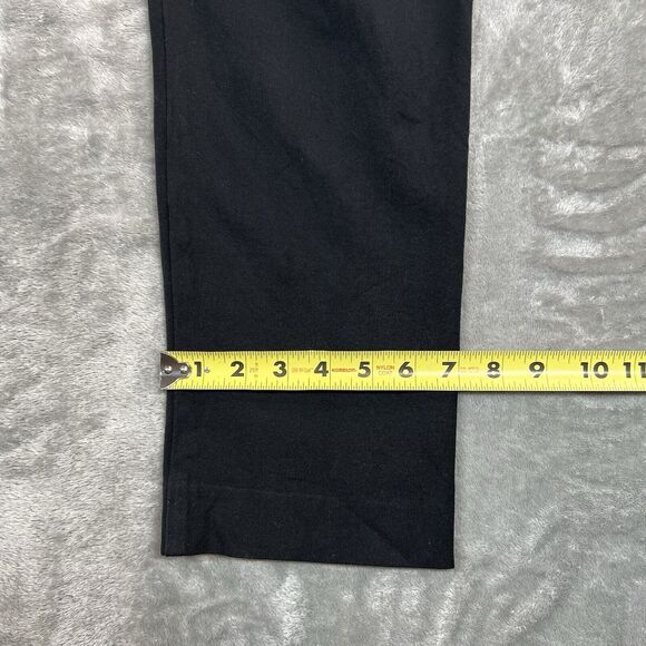 Lauren Ralph Lauren Pants Women 14 Black Stretch Cotton Skinny Black Label - Picture 3 of 10